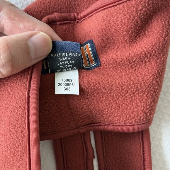 Duluth Trading Company Women's Shoreline Fleece Ear Band Orange M/L Ponytail - Picture 7 of 10